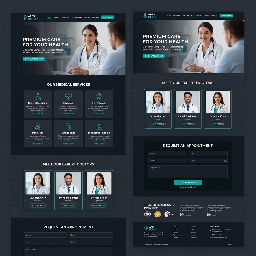 Healthcare Clinic Website Demo