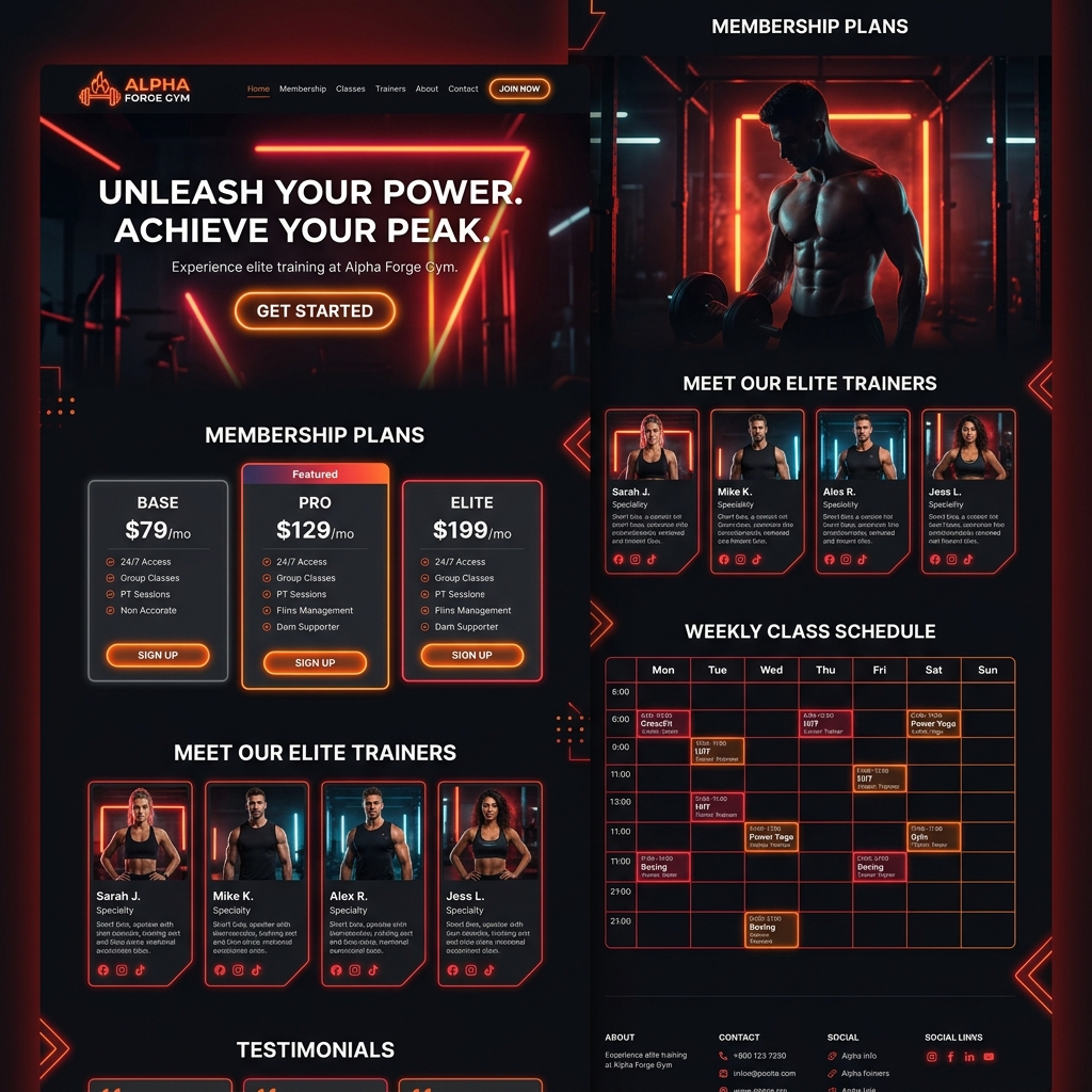 Gym Website Demo