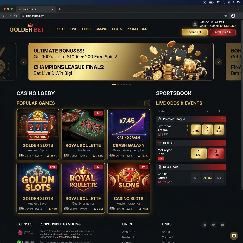 Betting & Casino Platform Demo