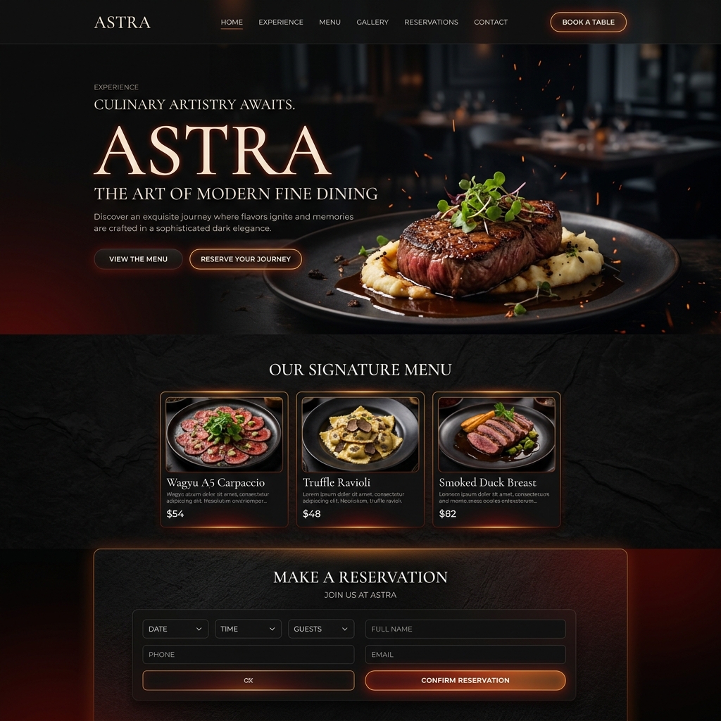 Restaurant Website Demo