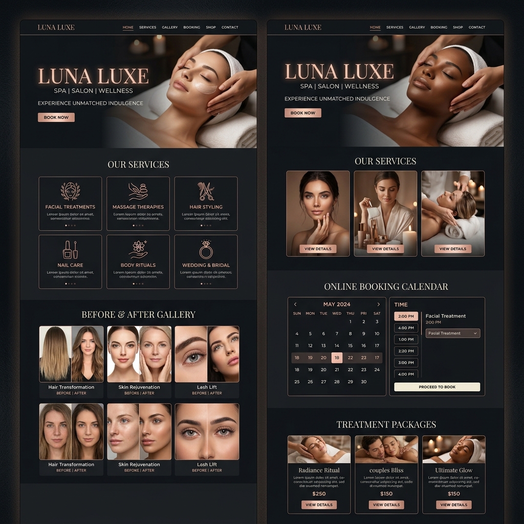 Salon Website Demo