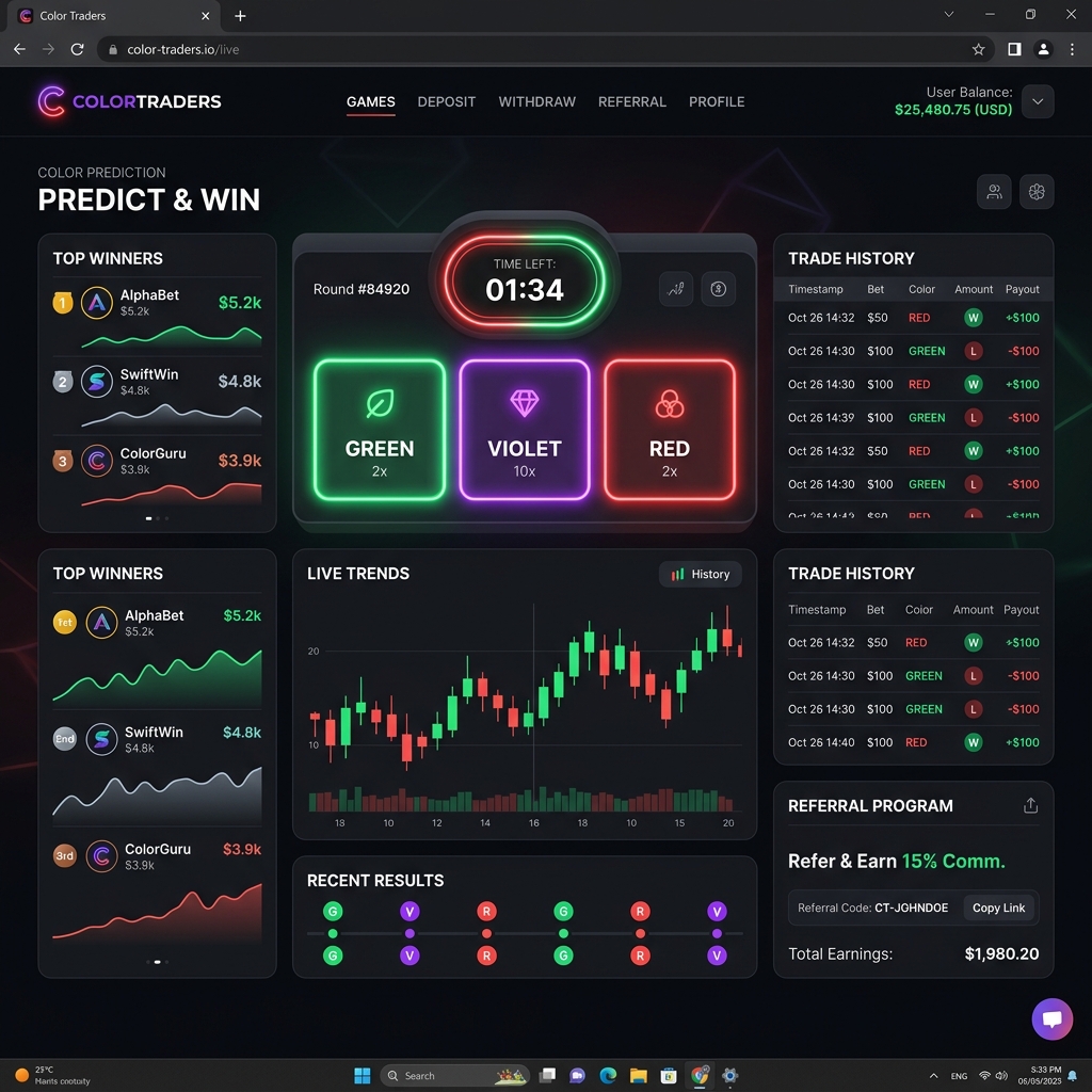 Colour Trading Platform Demo