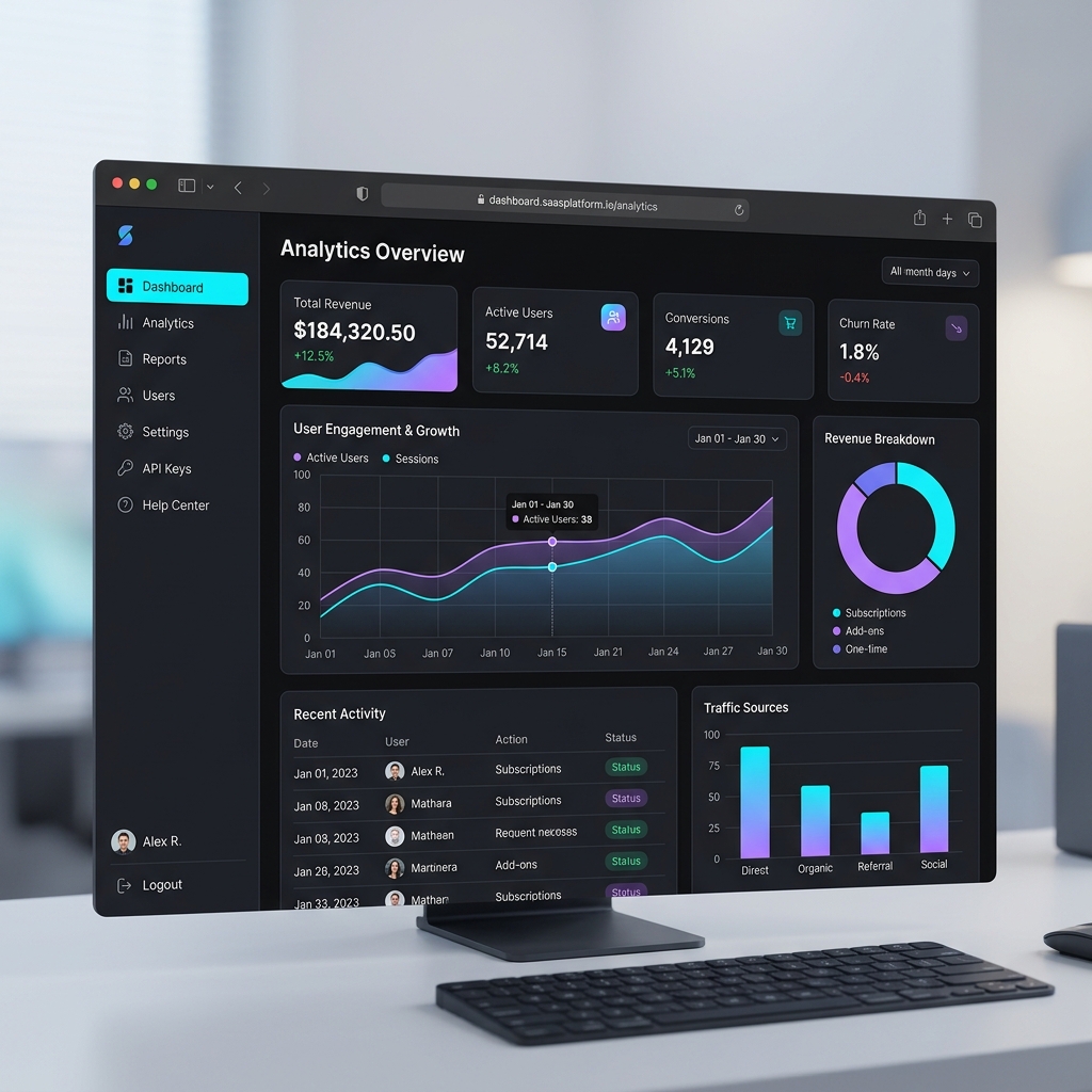 SaaS Dashboard UI