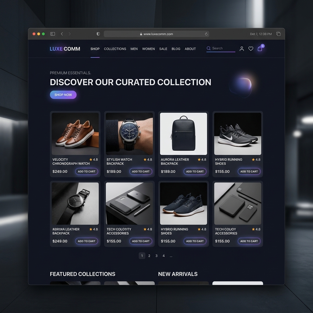E-Commerce Website UI
